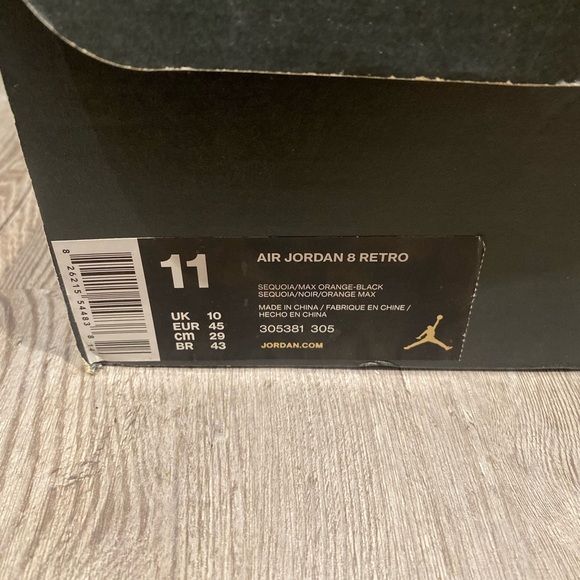 Air Jordan 8 Retro Take Flight Undefeated Men’s Size 11 with OG Box - Picture 7 of 7